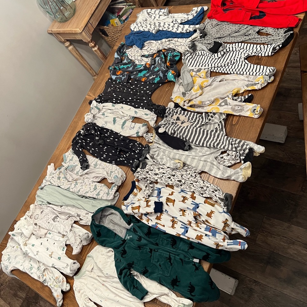 Lot of 6 Month Baby Boy Sleepers